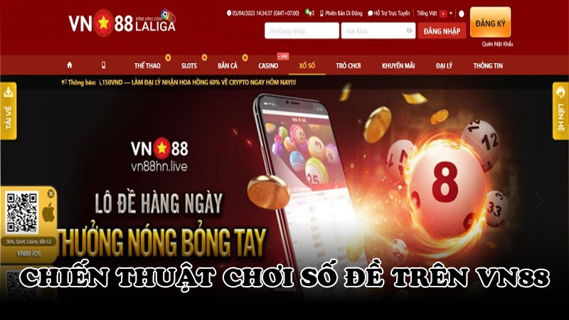 Chiến thuật chơi số đề trên VN88