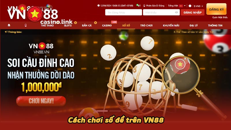 Cách chơi số đề trên VN88